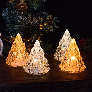 Mini LED Crystal Christmas Tree Night Light