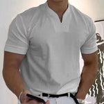 Short-sleeved V-neck Athletic T-shirt