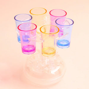 6 Shot Glass Dispenser and Holder