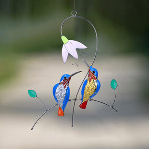 Blue Hummingbird Hanging Decoration