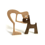 Pet Lover Wood Sculpture Table Ornaments