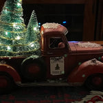 Red farm Truck Christmas Centerpiece