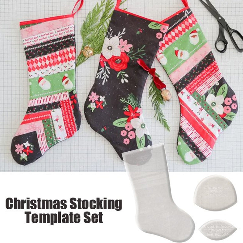 Handmade Christmas Stocking Template Set