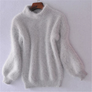 Loose Solid Color Knit Sweater