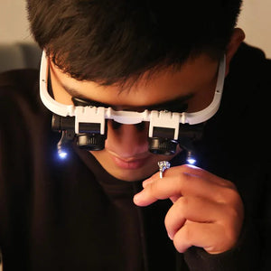 LED Glasses Magnifier 8x 15x 23x