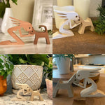 Pet Lover Wood Sculpture Table Ornaments