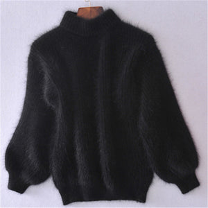 Loose Solid Color Knit Sweater