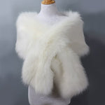 Fake Fur Big Shawl Cloak Scarf