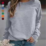 Women Crewneck Long Sleeve Sweatshirts