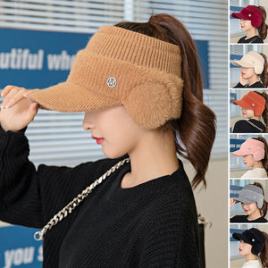 Women's Fashion Ear Guard Knit Cap