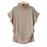 Half Turtleneck Doll Sleeve T-Shirt