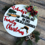 Funny Christmas Vacation Theme Door Hanger