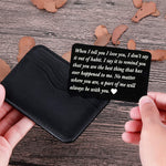 Stainless Steel Card Lettering Gift Wallet Holder