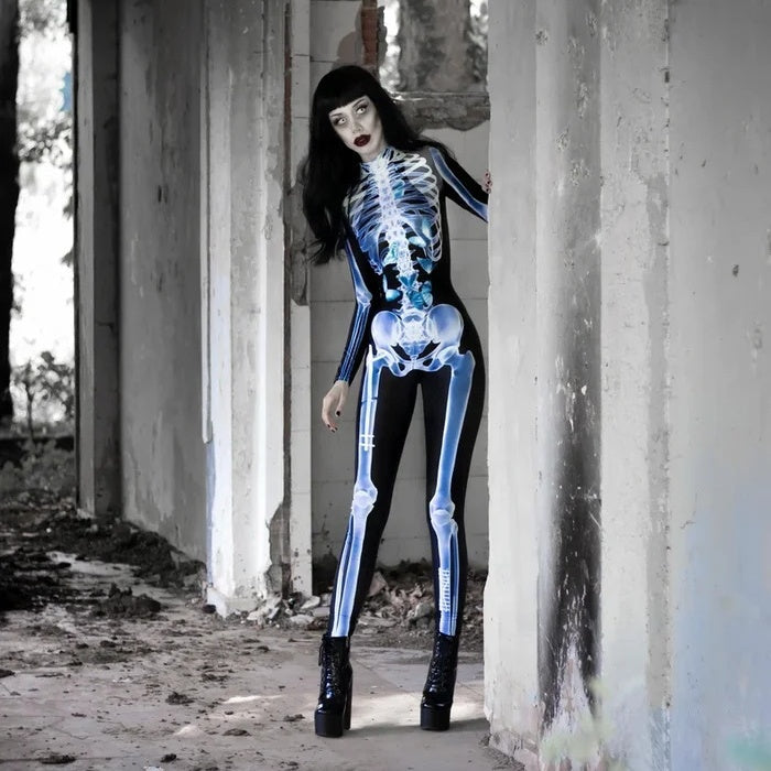 Halloween SexySkull Bodysuit