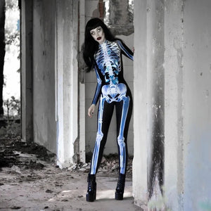 Halloween SexySkull Bodysuit