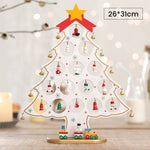 DIY Wooden Mini Christmas Tree Set