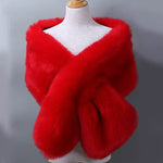 Fake Fur Big Shawl Cloak Scarf