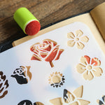 DIY sponge finger painting