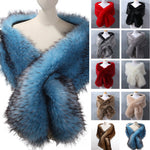 Fake Fur Big Shawl Cloak Scarf