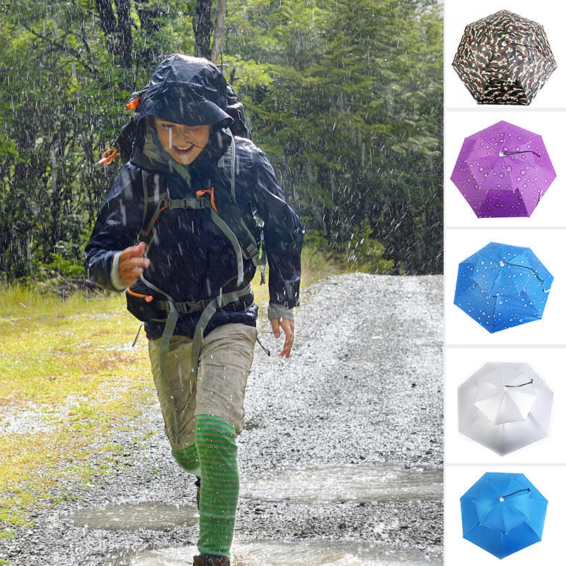 Outdoor Double Layer Umbrella Hat