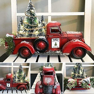 Red farm Truck Christmas Centerpiece