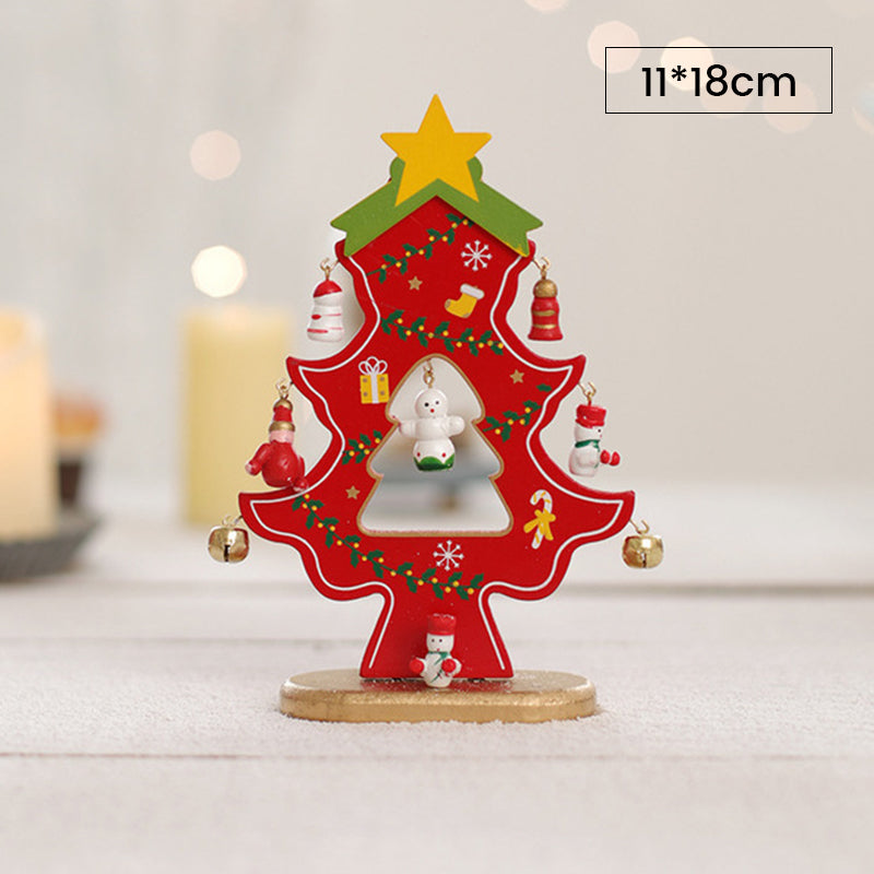 DIY Wooden Mini Christmas Tree Set