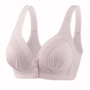 Front Button Breathable Skin-Friendly Bra