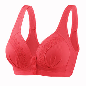 Front Button Breathable Skin-Friendly Bra