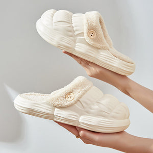 Autumn Winter Warm Removable Cotton Slippers